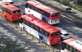 광역버스 정류소 혼잡 개선…24일 명동부터 시행