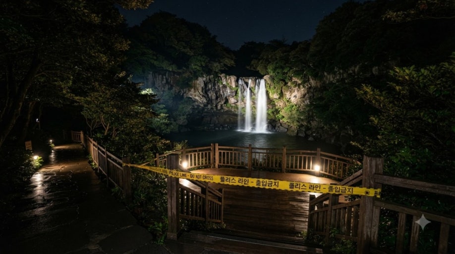 제주 천지연폭포 관광객 추락, 천지연폭포 지금 가도 될까? 야간 관람 및 통제 상황