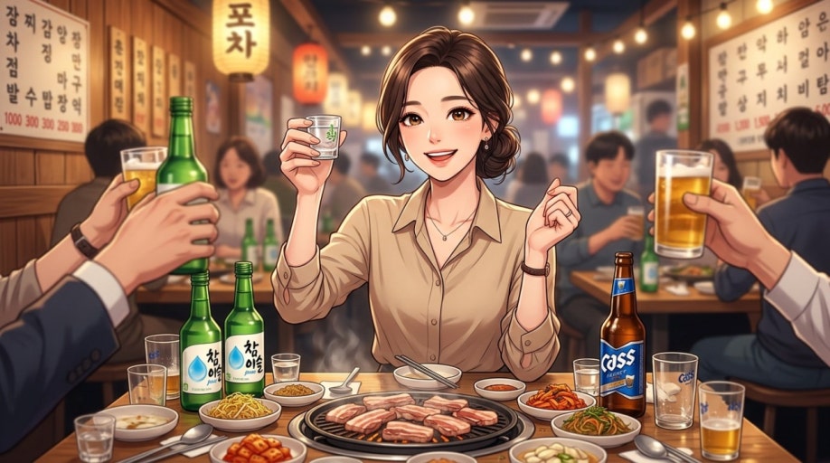 愉快的韩式酒桌礼仪