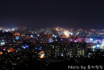 [전남 광주 / 무등산 중턱] 지나가다 급조된 광주시내 야경 샷!!!!