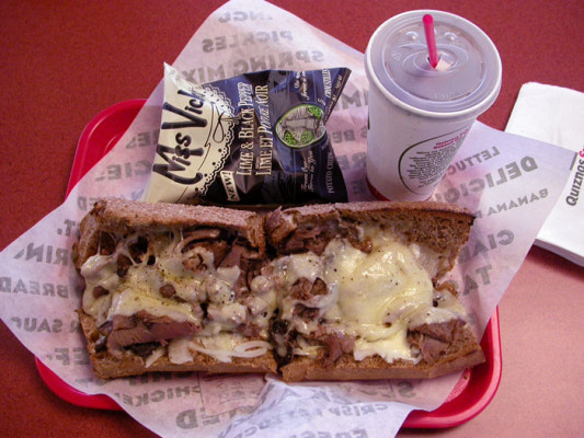 Quiznos Prime Rib Cheesesteak Sandwich...Mmmm...Toasty!! | 블로그
