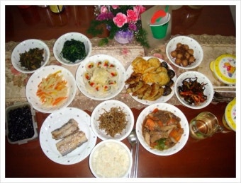 어버이날 기념 아침 상차림~^^