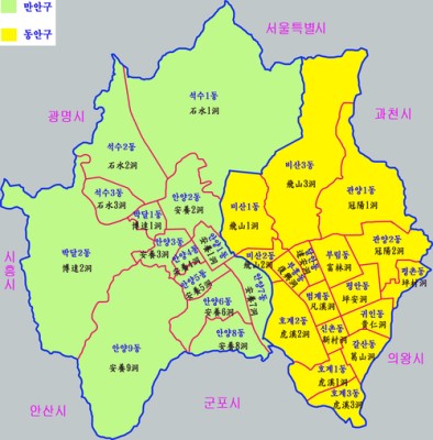 경기도 남부 지도 | 카페