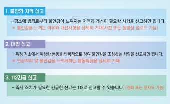 여성 불안 신고! '스마트국민제보 앱'에게 맡겨주세요!!