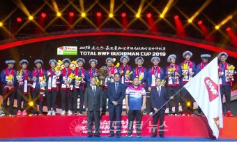세계혼합단체배드민턴, 중국이 일본 3-0 꺾고 우승