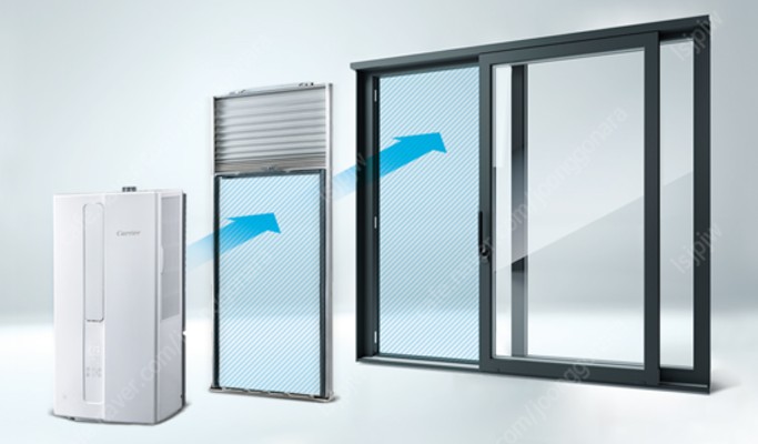 2020년 신제품 캐리어 창문형에어컨 AWC06FYHS 6평형 새상품(세로형창문형에어컨) | 카페