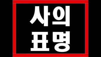 윤석열 검찰 총장으로 살펴보는 사의 뜻, 사의 표명 뜻 알아보기!