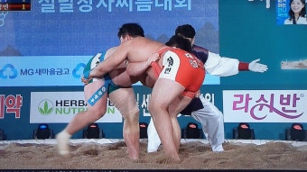 22022 설날장사씨름대회 백두장사에 최성민 등극~!!