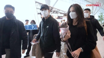 송중기 케이티 루이스 사운더스 임신후 다이아반지 끼고  동반 출국 프로필 인스타