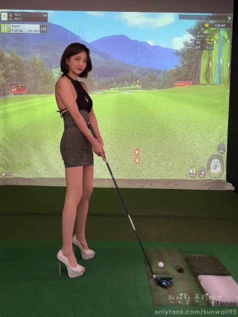 스크린골프 비키니녀 한선월