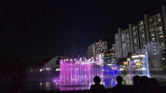 부산역에 누나 배웅하고 다대포 분수쇼 다녀왔어요