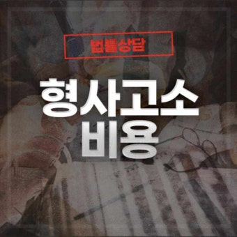형사고소 비용 진행 과정에서 도움은