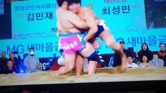 <씨름>2024설날장사씨름대회  #백두장사 는 #태안군청 #최성민등극~!!