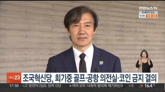 조국혁신당 “골프·비즈니스석·코인 금지”