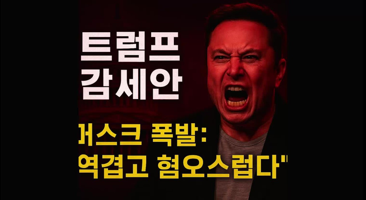 일론 머스크, 트럼프 대통령 감세 법안 비판에 완전히 미친 짓 발언