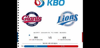 2021년 6월19일 KBO프로야구 롯데 삼성 KT 두산 마하의분석