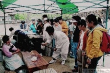 물돌이축제, 떡메치기 시연