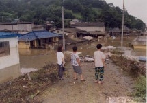 8일째 물속에 침수된 유천마을