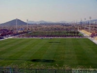 개장 앞둔 대불산단 천연잔디 축구장