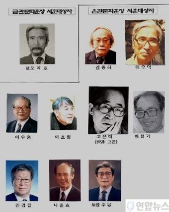 금관.은관 문화훈장 대상자