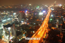 철거 앞둔 청계고가 도로 야경-2