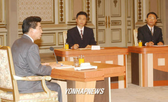 노대통령 전남언론인 인터뷰