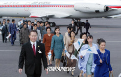 민족평화축전 북 선수단 제주 도착