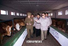  北 김정일, 군부대 소목장 시찰