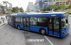 대전시내 첫등장한 굴절버스