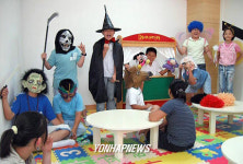 의정부 부용초교에 설치된 영어마을