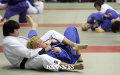 외국유도대표팀, 한국전지훈련