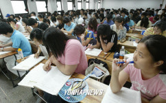 수능 D-100일 학원 풍경