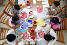 어린이 민화부채 만들기 교실