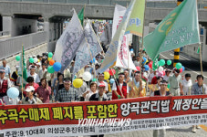 쌀 시장 개방 반대