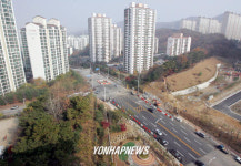 개통된 용인 죽전-분당 구미동 도로