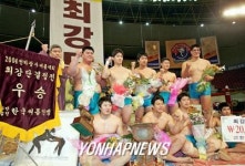 -천하장사씨름- 신창건설, 첫 최강단 등극(종합)