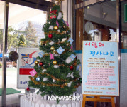 충남경찰청에 마련된 `사랑의 천사나무