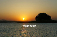 태안 연포해수욕장의 일출