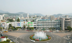 전남도청앞서 친환경 농산물 야적시위