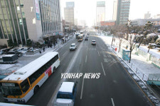 울산 차량 운행자제로 도로 한산