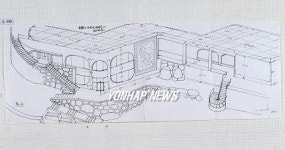 문신이 직접 그린 원형전시관