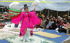 제주 무형문화재 송당리 본향당굿.
