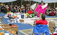 제주 무형문화재 송당리 본향당굿.