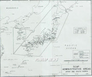1946년 연합군최고사령부 지령(SCAPIN) 677호 첨부 지도.