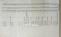 전남 곡성에서 공개된 징용자 명부
