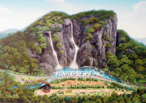 강천산 구장군 인공폭포 조감도