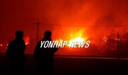 양양 대형산불..가옥 20여채 불타(종합2보)