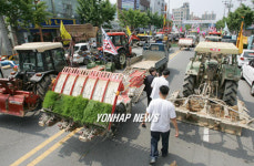 나주농민, 농기계 시위