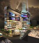 복합빌딩 `파티의 야경투시도