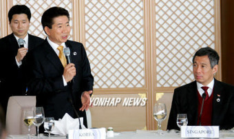 오찬사하는 노 대통령